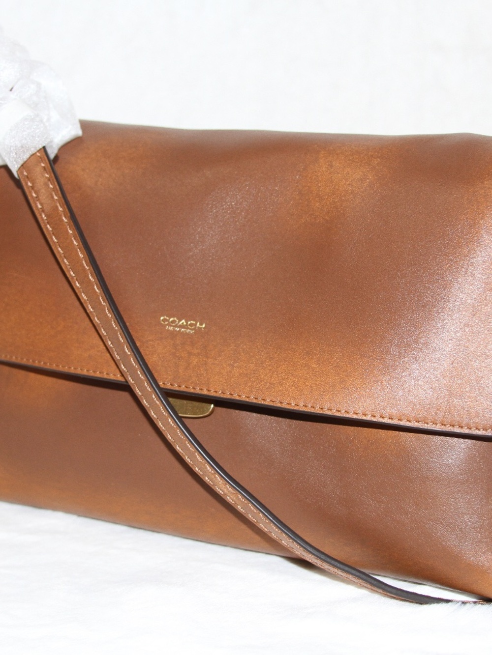 NWT COACH Chelsea Shoulder Bag 30 Loved Leather Purse Handbag Brown - Picture 7 of 9